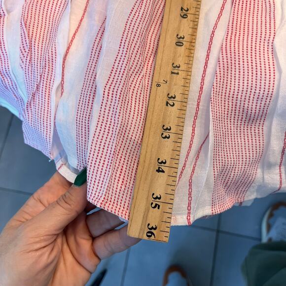 NWT Perch by Blu Pepper Pink Embroidered Ruffle Sleeve Mini Dress Size XL - Picture 8 of 8